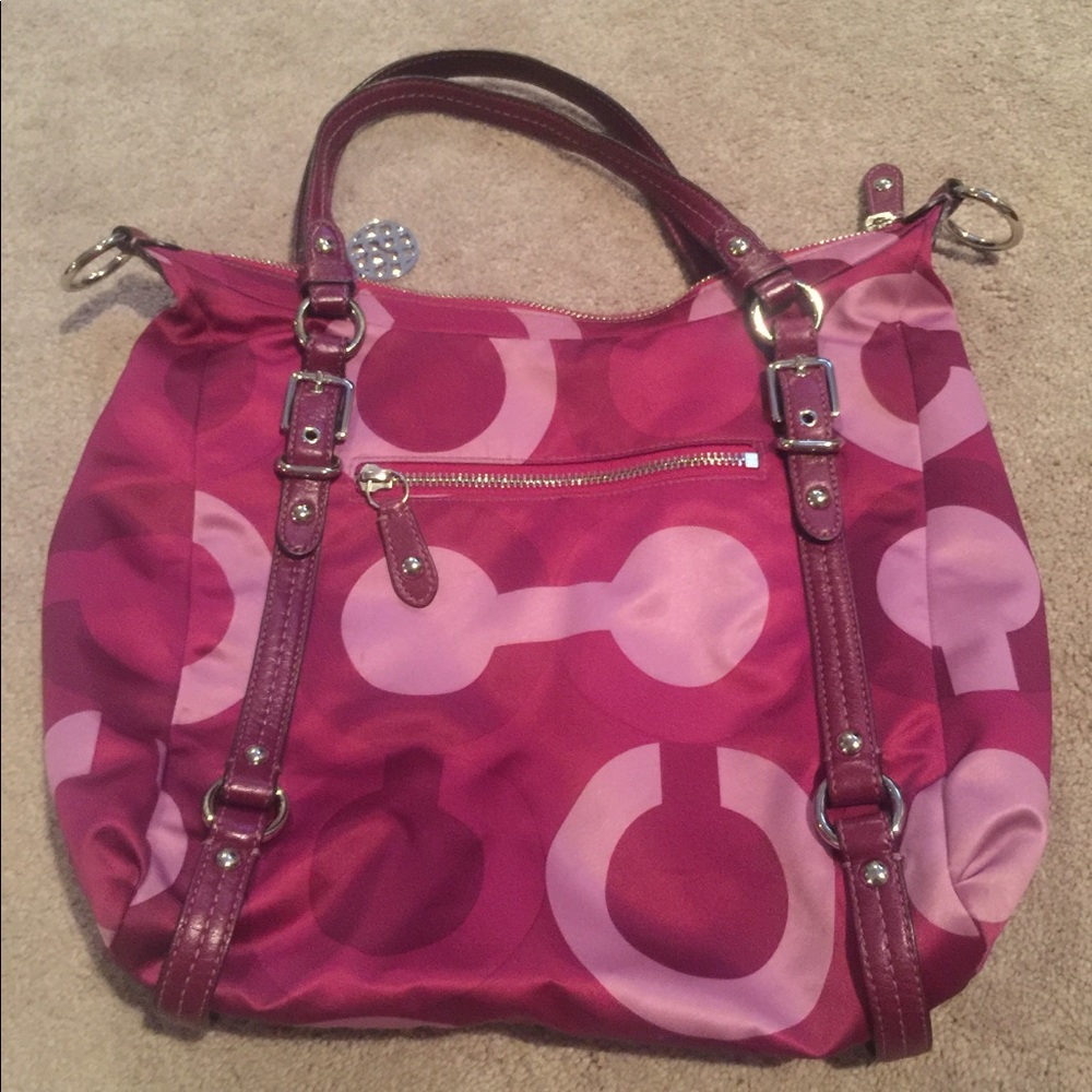 Coach purse. Silk, no stains, wonderful condition.